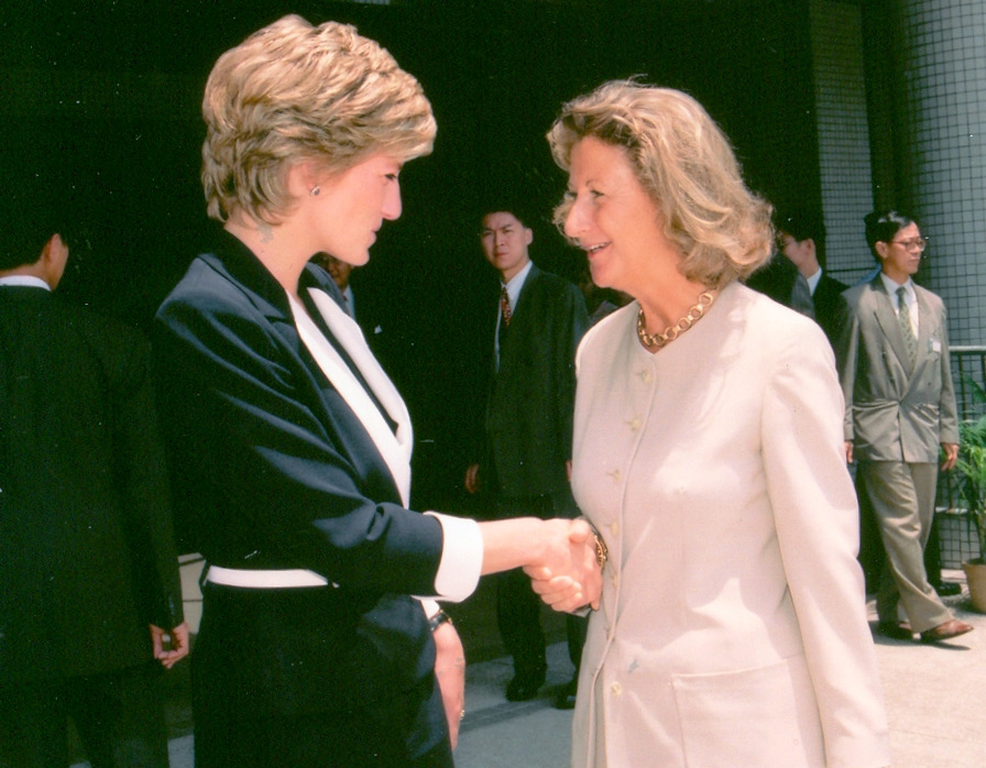 Lo with Princess Diana